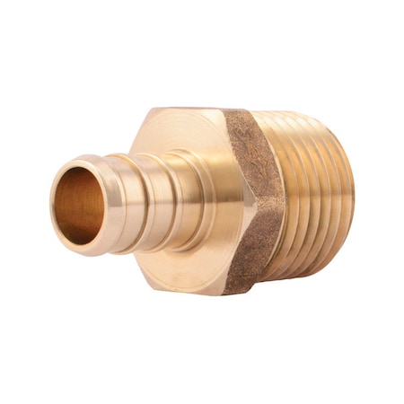 Nibco SharkBite Push to Connect 1/2 in. Male each X 1/2 in. D MNPT Brass Adapter UC120LFA